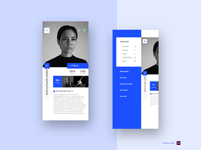 User profile concept brand identity branding branding design communication design graphic minimal ui ui ux ui design uidesign uiux user experience user experience design user interface user interface design user profile userinterface