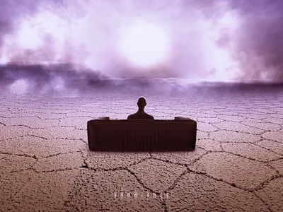 KNOWLEDGE art clean dark digital digital art fog illustration inspiration inspire knowledge light man minimal phylosophy sacred sky sun violet