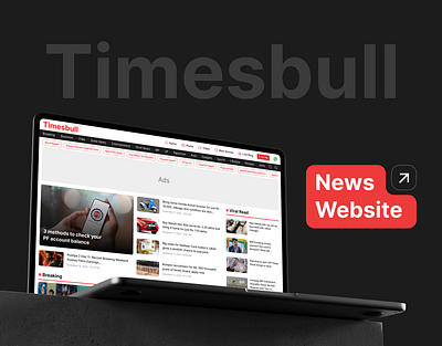 Timesbull Website Design creative design design news website typography ui website design