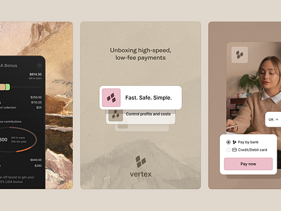 Vertex - branding elements app app design bank banking brand branding design digital finance graphic design hero illustration inspiration logo product ui uiux visual web webdesign
