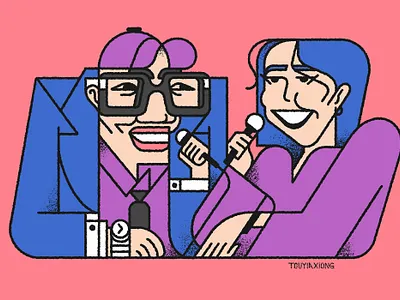 Asian Not Asian Podcast with Mic Nguyen and Jenny Arimoto (Cool) 2d art asian asian not bay area branding brooklyn comedy design geometric graphic icon illustration illustrator logo new york city not nyc podcast san francisco