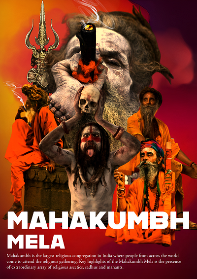 MAHAKUMBH POSTER graphic design poster design