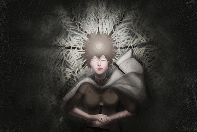 I found my sun girl illustration knight photoshop