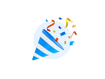 Confetti Bomb 3d blender blender3d celebration confetti confetti bomb icon iconography illustration