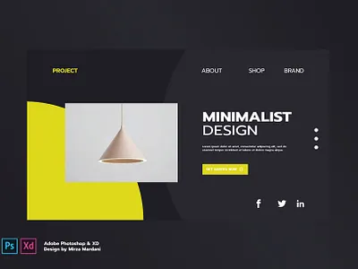 Interior Design Header PSD and XD architecture banner furniture header home homepage interior landing ui uidesign ux web website