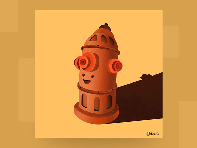 Fire hydrant animation 2d branding character concept characterdesign design digital art digital illustration digital painting fire fire hydrant gif animation graphic graphics illustration art illustrations mobile pencifox procreate art