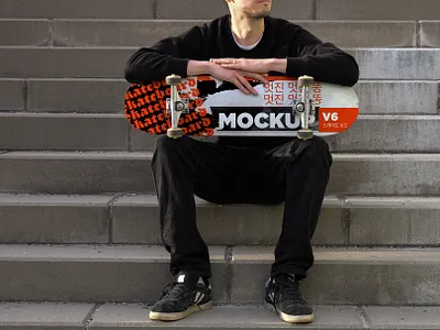 Skateboard Mockup V6 branding deck design logo mock up mockup mockups photoshop psd psd mockup skate skateart skateboard type