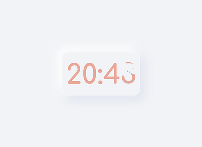 Swift UI Clock Exercice animation branding design illustration logo minimal minimalist ui ux white