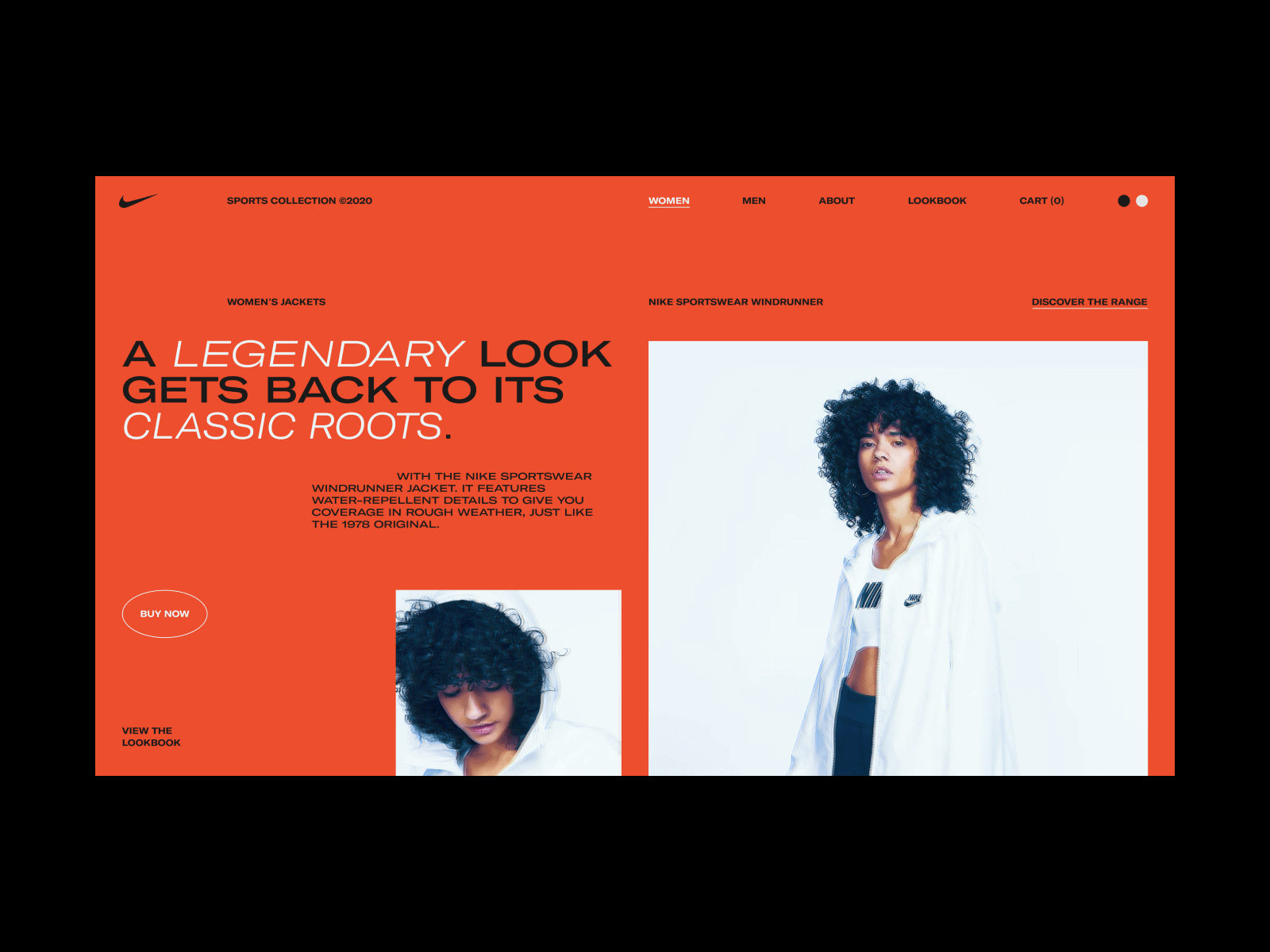 Power Hour // 06 — Nike clean clean ui clothing interface interface design layout layout design layout exploration lookbook typography ui ui design ux web web design website design