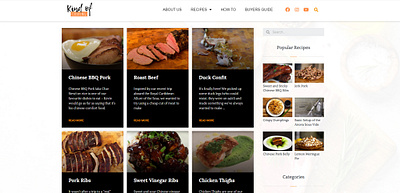 kindofcooking blog css elementor food html recipe responsive web design wordpress