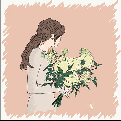 Flower Girl adobe illustrator design illustration