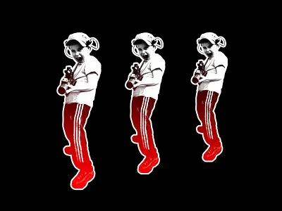 Bang! Bang! Bang! digital illustration illustration