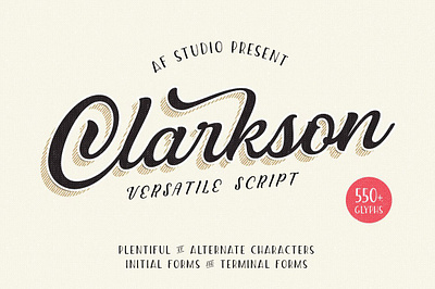 Clarkson Script Font branding calligraphy font classic font creative market display font download fonts font font design fonts graphic design lettering logo font logo fonts retro font script font typeface typefaces typography vintage font vintage lettering