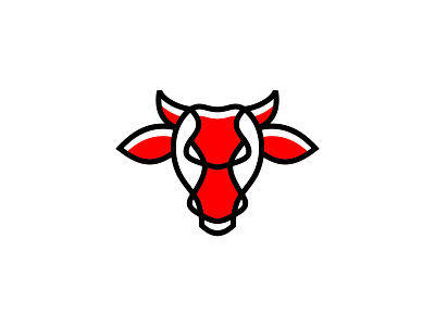 Red Bull Head animal logo brand bull bull head logo bull logo bull mark classic design forsale logo logo template luxury modern vector