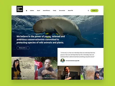 Future For Nature - web design design ui ux web design webdesign website wordpress