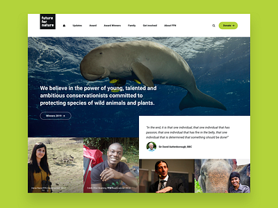 Future For Nature - web design design ui ux web design webdesign website wordpress