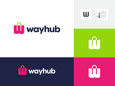 w + shopping bag branding concept creative e commerce icon idea identity initial letter logo mark minimalist monogram online shop shopping shopping bag simple symbol w