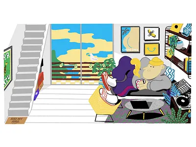 #coronamaison illustration people