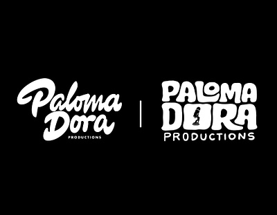 Paloma Dora Productions black custom lettering hand drawn handlettering itsjerryokolo jerryokolo logo designer logotype logotype designer podcast podcast art podcast logo podcasting procreate stickermule typography