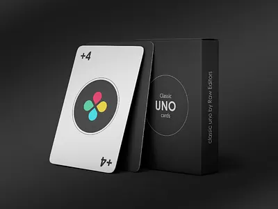 Classic UNO by Raweditors uno design classy black