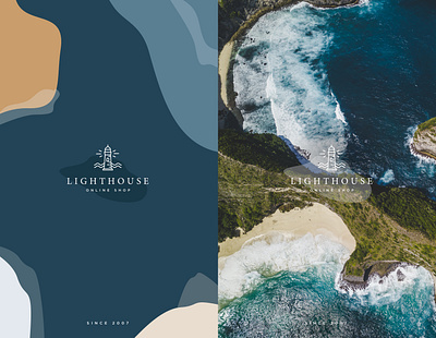 Lighthouse branding clean ui colors commerce design icon typography ui web website