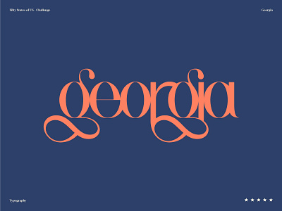 Georgia of course branding identity illustration logo logotype symbol typography ui ux vintage