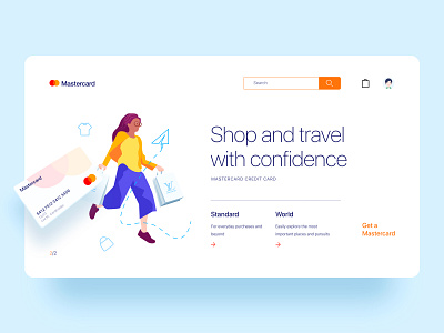 Mastercard event landing page02 branding illustration ui web design 应用界面设计