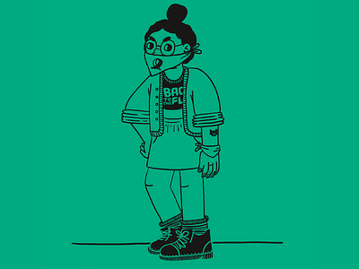 green challenge colors fashion green illustration