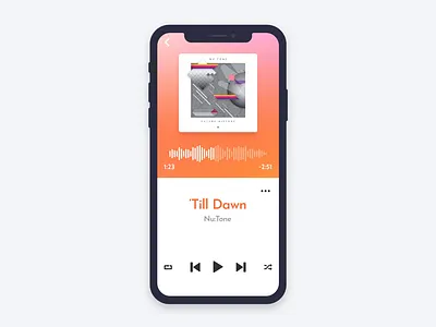 DailyUI 009 Music Player app design daily ui daily ui 009 dailyui dailyuichallenge mobile app mobile music player mobile ui music player ui uidesign uiux uxui