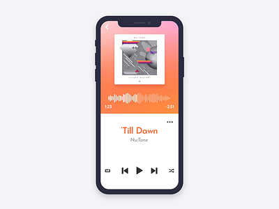 DailyUI 009 Music Player app design daily ui daily ui 009 dailyui dailyuichallenge mobile app mobile music player mobile ui music player ui uidesign uiux uxui