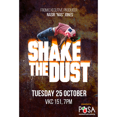 Shake The Dust Poster graphic design photoshop poster designer