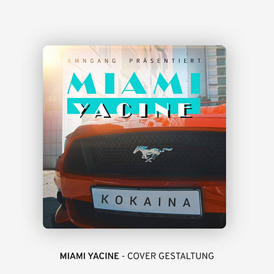 Miami Yacine - Kokaina Cover design artist cover cover art coverdesign design deutschrap kmngang miami yacine music musik