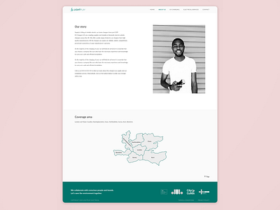 User Interface for Light Play London - About Us page about us about us page aboutus branding design desktop electrician electricity lightening modern design ui ui ux userinterface ux