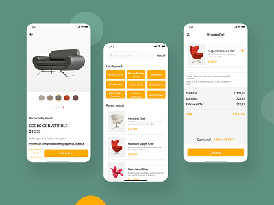 Furniture Application UI adobe xd application design chair daily ui furniture app furniture store illustration living room minimal minimalist mobile ui modern nterior design sofa trends 2020 typography ui challenge ui concept uiux visualization