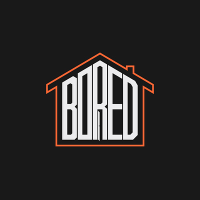 Bored In The House bored bored in the house branding design graphic design home house icon illustration symbol type typography vector