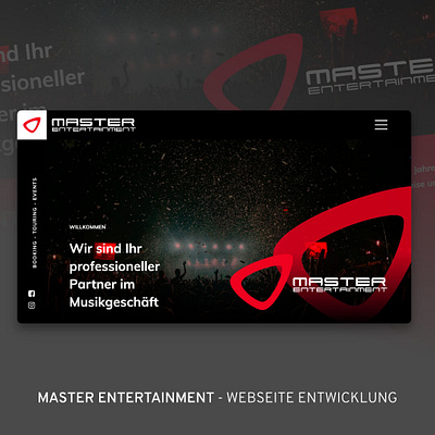 Master Entertainment - Website design & code agency agentur booking cms code contao design music musik webdesign webdesigner website