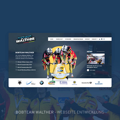 Bobteam Walther - website design & code bob bobbahn cms contao fullscreen olympia responsive sport sports video webdesign website winter wintersport