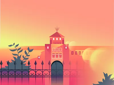 Street View affinitydesigner architecture city cityscape flat future futuristic glow illustration neon retrofuturism retrowave street vector