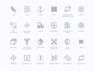 Forto Iconography abstract icons agrib branding branding and identity custom icon set custom icons forto geometric icon design icon designer icon set iconography icons line line art line icons literal icons logistics shipping icons ui icons