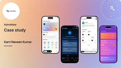 Astromate astrologyapp astromate information architecture persona user flow user research user testing uxui