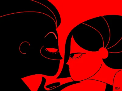 Facing Fears anxiety art bravery character design courage fear flat girl illustration motiongraphics overthinking red vector