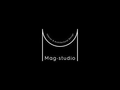 New work: Mag studio — Interior & Architectural Design arcade architectural architecture architecture logo branding design identity logo logomark logotype minimalism simplicity typography visual