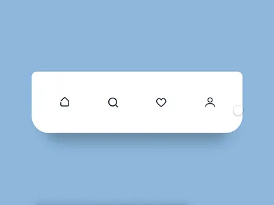 Bottom Bar Navigation android animation app bar bottom dailyui ios motion navigation tab tabs toolbar