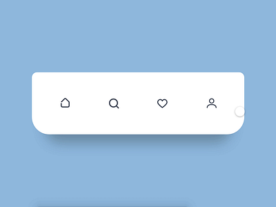 Bottom Bar Navigation android animation app bar bottom dailyui ios motion navigation tab tabs toolbar