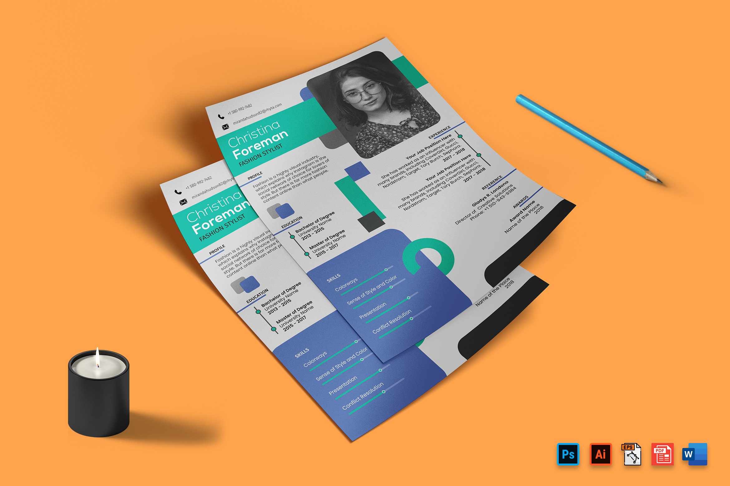 fashion-stylist-cv-resume-by-digitalheaps-on-dribbble