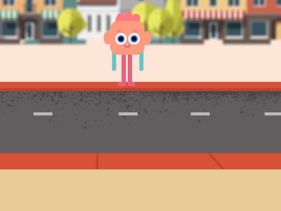 Crossing the street 2danimation 2dartvideo amat animatedexplainervideo animation branding dribbleartist explainer explainervideo illustration motiondesign videoanimation