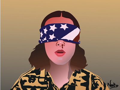 Eleven illustration flat netflix eleven