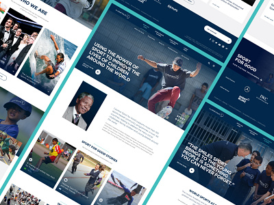 Laureus Sports Foundation x Delete charity clean ui component digital gradient light minimal photography sketch sport sports typography ui ux web design