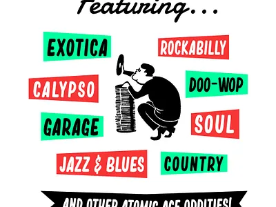 Dream Stream #2 branding midcentury poster art type