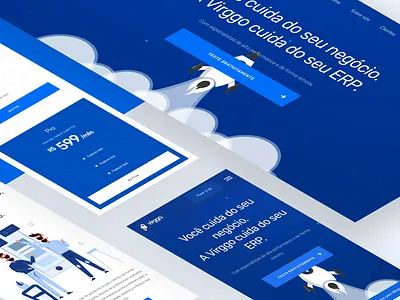 VIRGGO – Space Website animation blue clean erp landing page responsive responsive design rocket rockets site space spaced ui ui ux vector vectors web design webdesign website website design